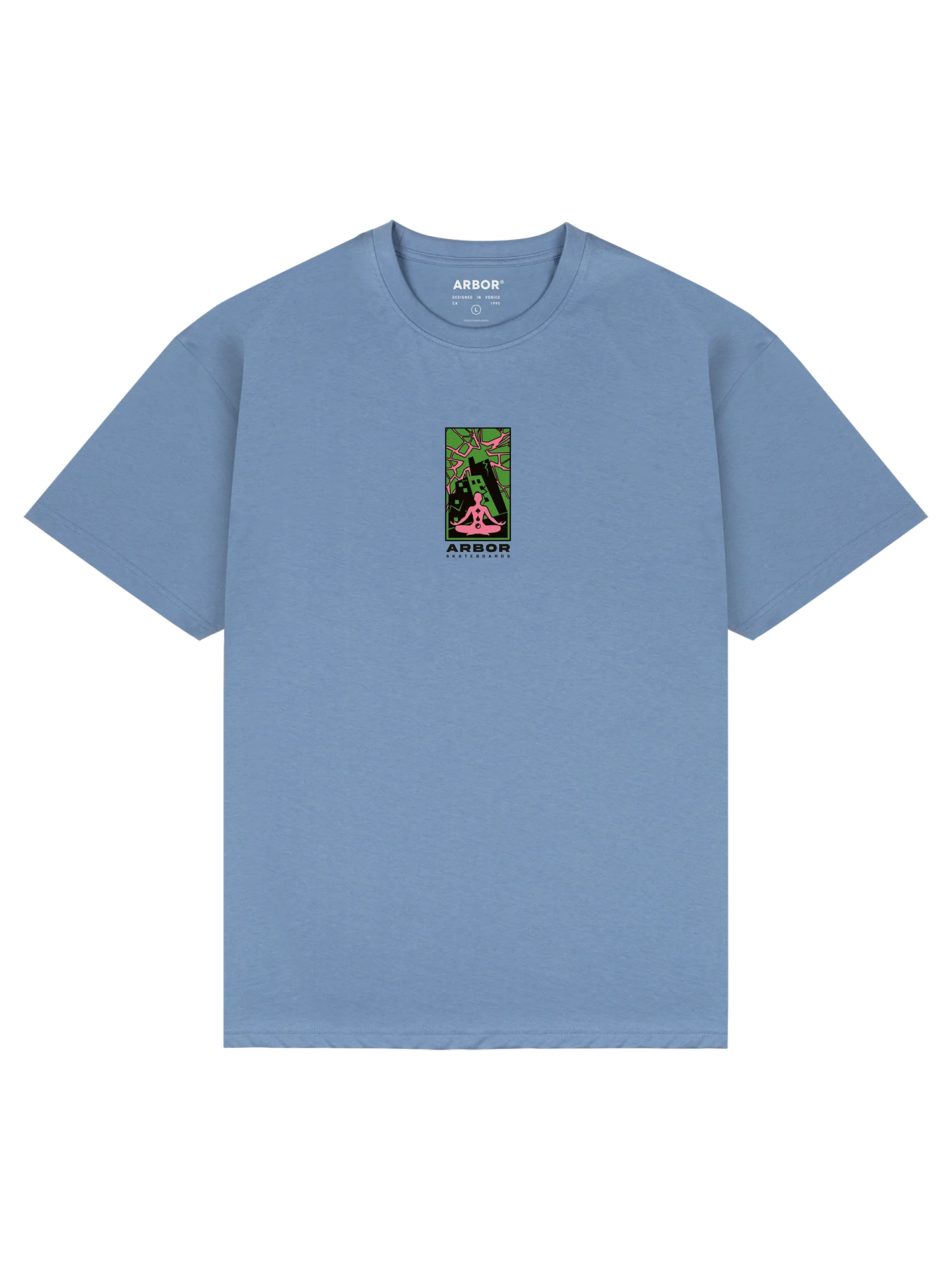 Chaos T-Shirt - Faded Blue - Image 2