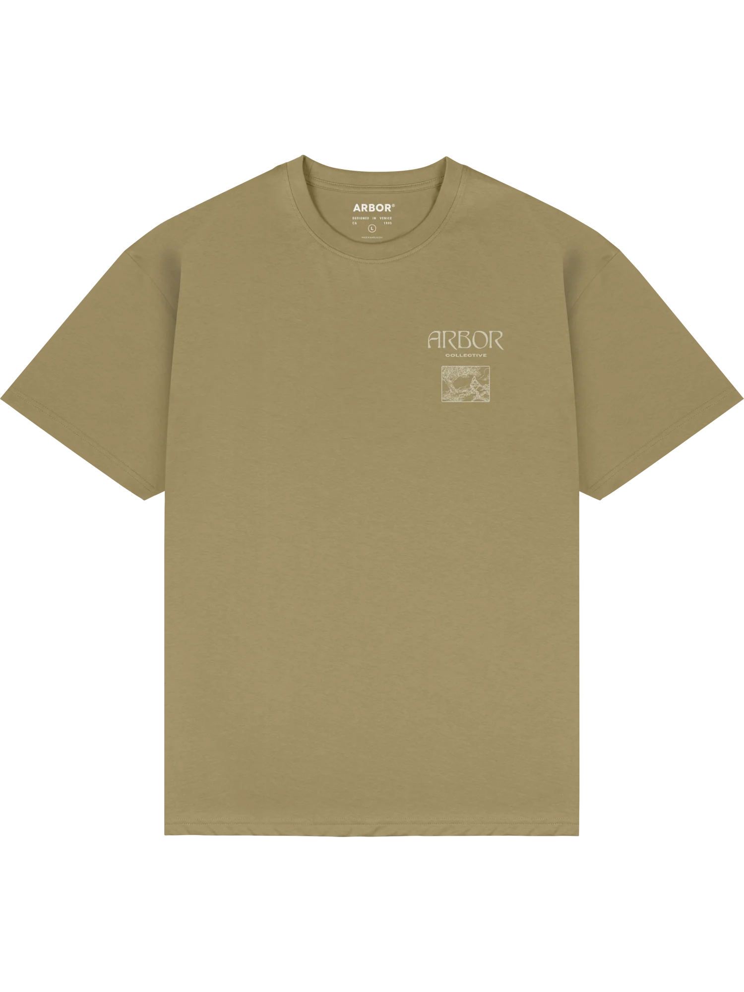 Evergreen T-Shirt - Dark Sand - Image 2