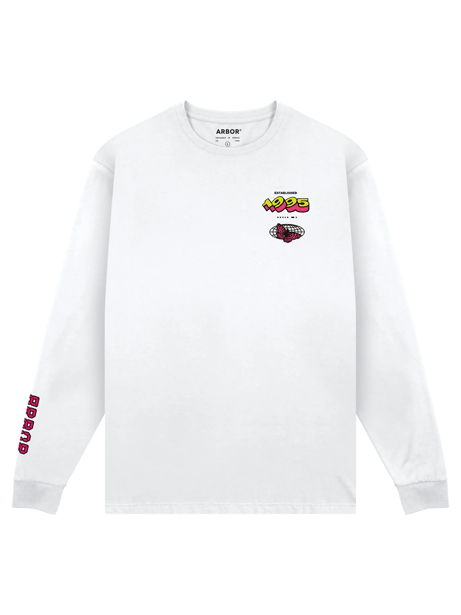 Glitch LS T-Shirt - White - Image 4