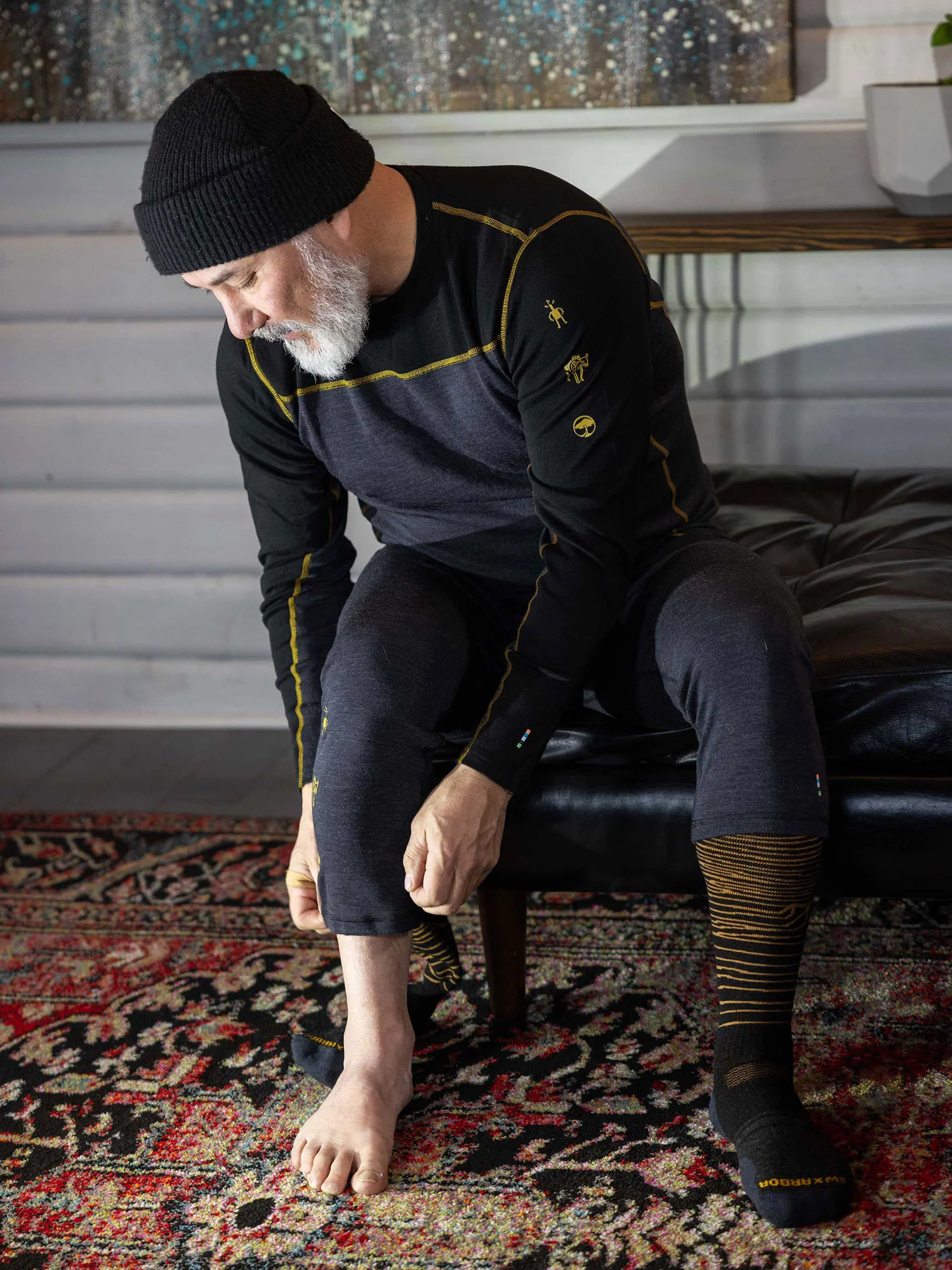 Smartwool + Arbor Thermal Merino Base Layer Colorblock Crew - Image 4