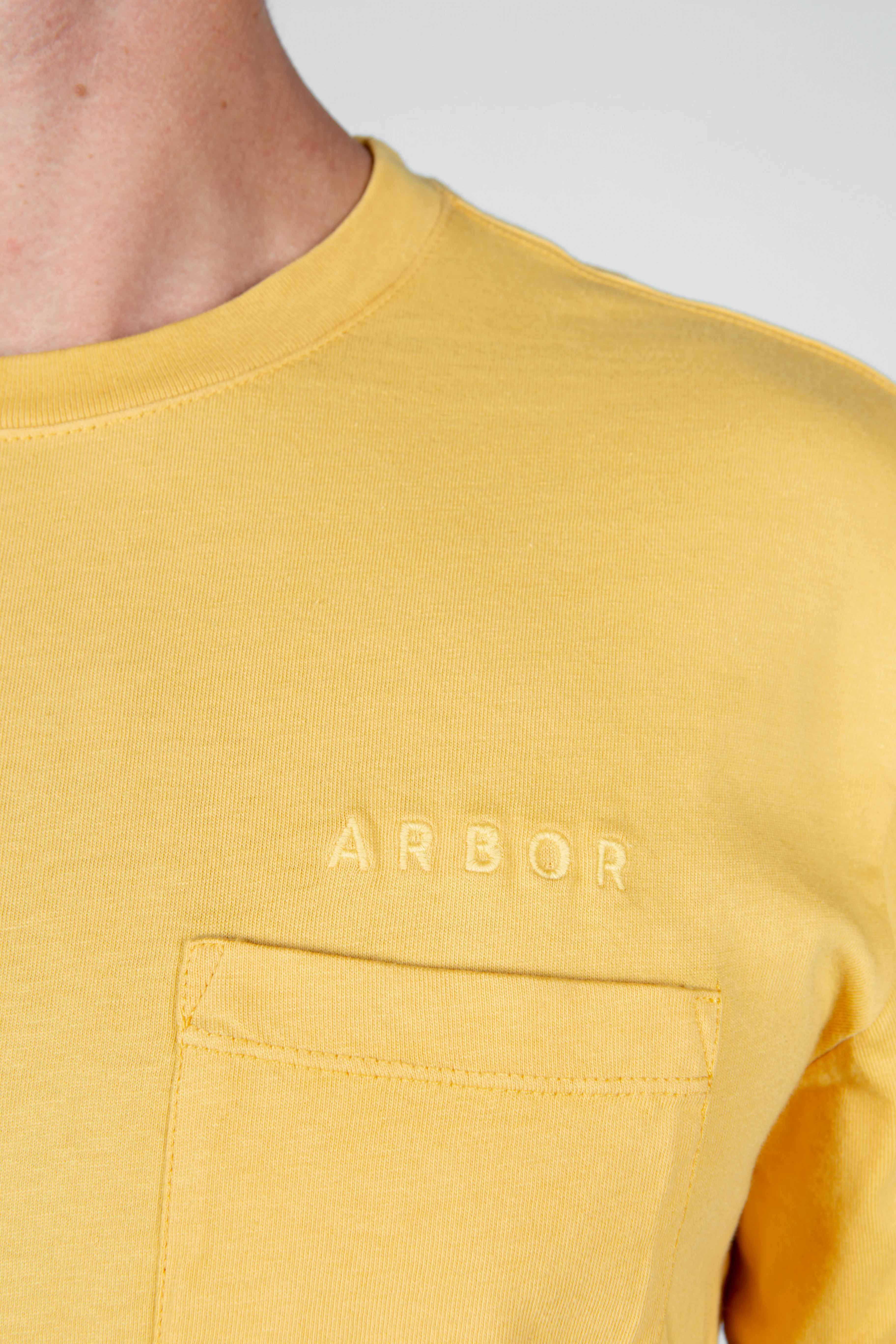 Surplus Long Sleeve Pocket Tee - Mustard - Image 4
