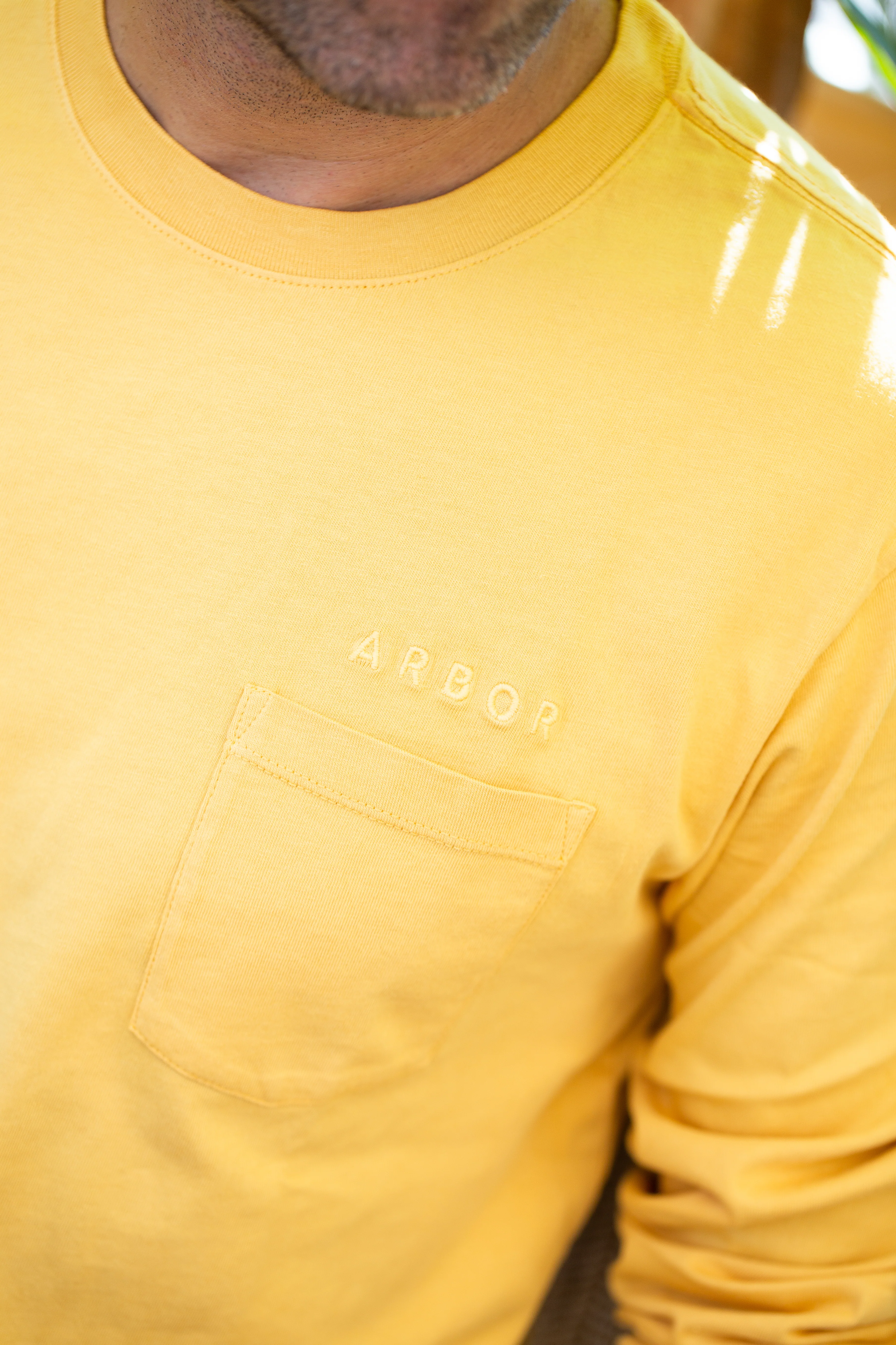 Surplus Long Sleeve Pocket Tee - Mustard - Image 5